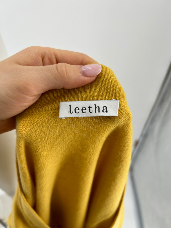 Pull en cachemire jaune