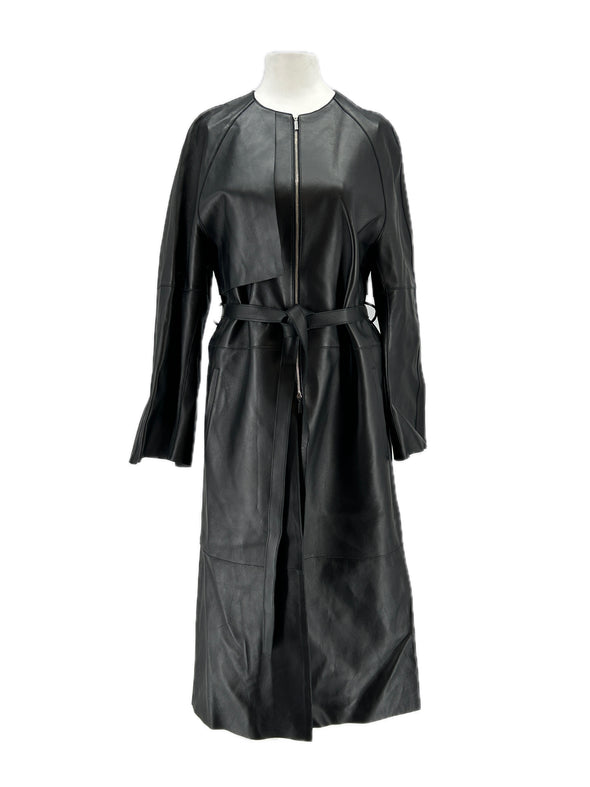 Trench-coat en cuir