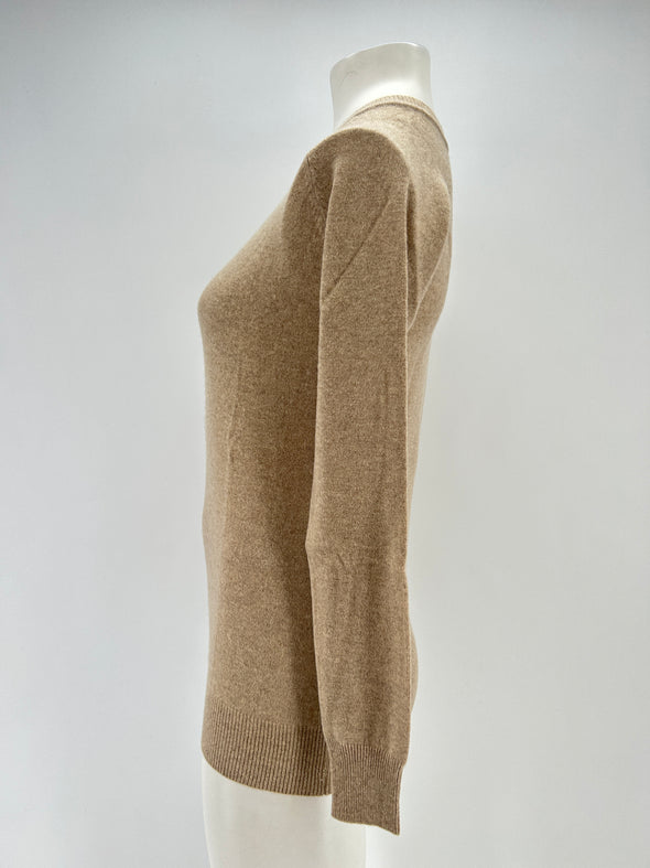 Pull en cachemire beige
