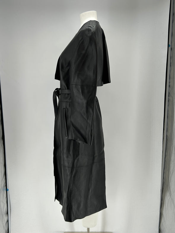Trench-coat en cuir