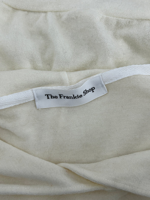 Pull à capuche crème