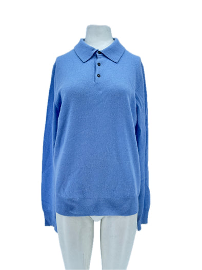Pull bleu en cachemire