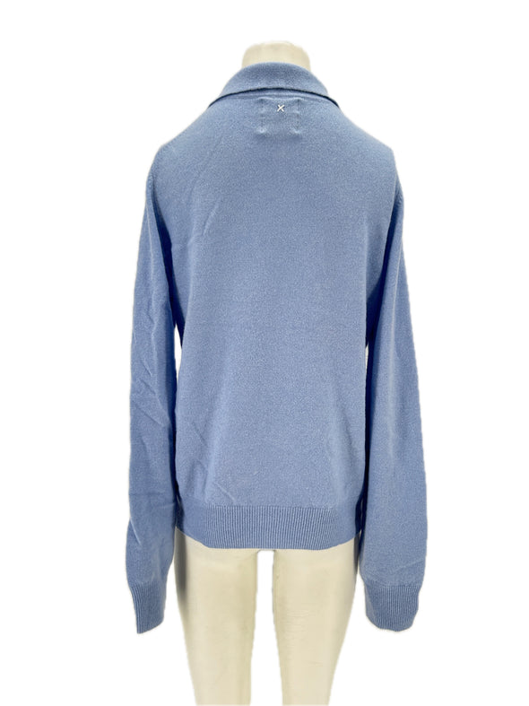 Pull bleu en cachemire