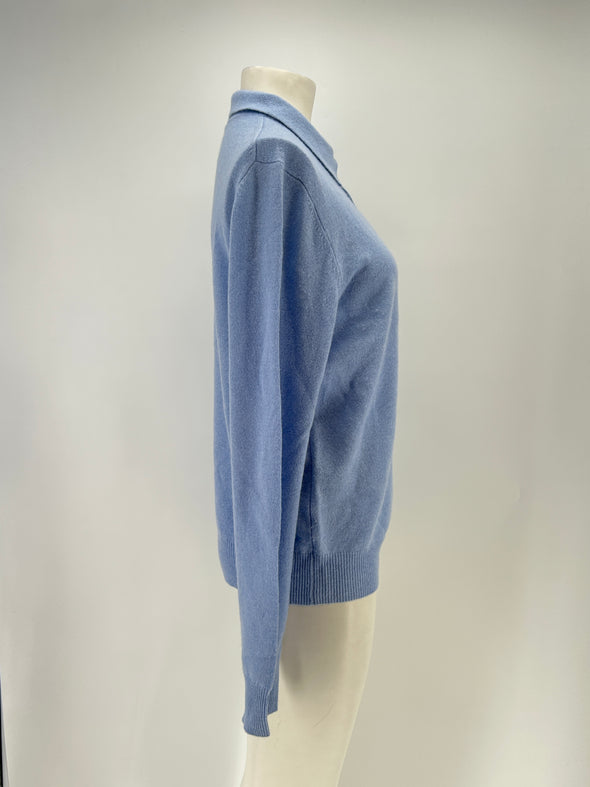 Pull bleu en cachemire