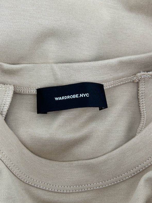 Tee-shirt crop beige