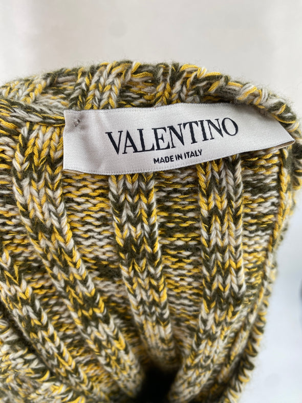 Pull en maille jaune