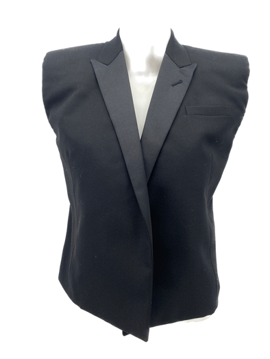 Veste courte sans manches noire
