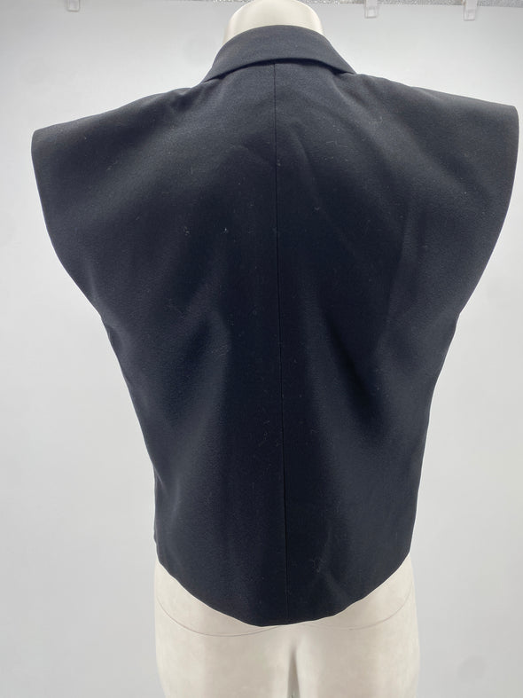 Veste courte sans manches noire