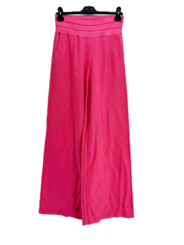 Pantalon en maille rose