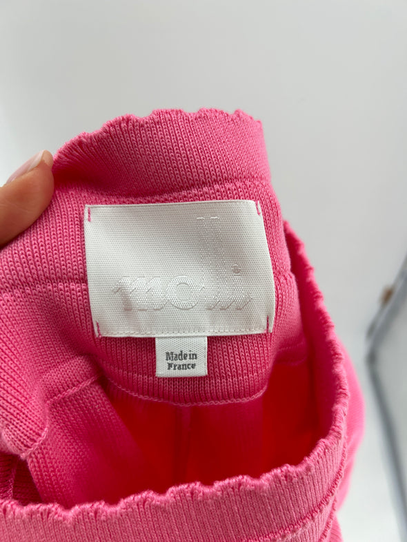 Pantalon en maille rose