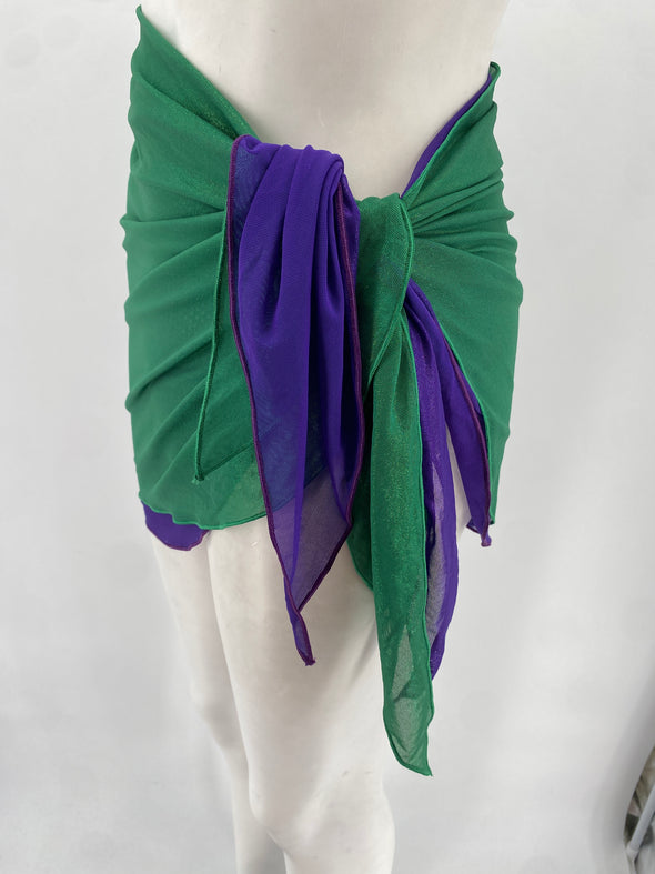 Paréo violet et vert