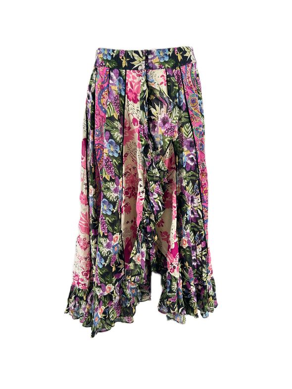 Jupe longue motif fleurie