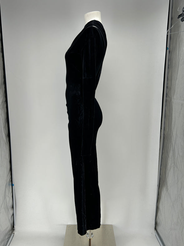 Robe en velours marine