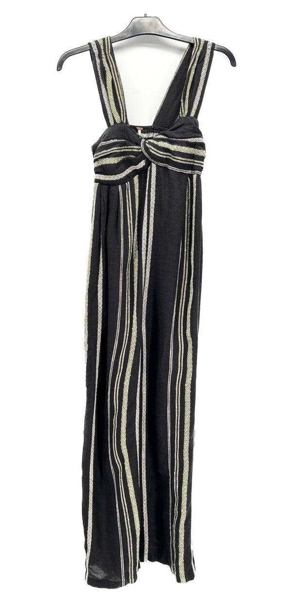 Combinaison noire à rayures