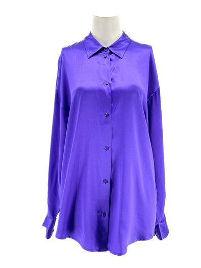 Chemise violette en soie