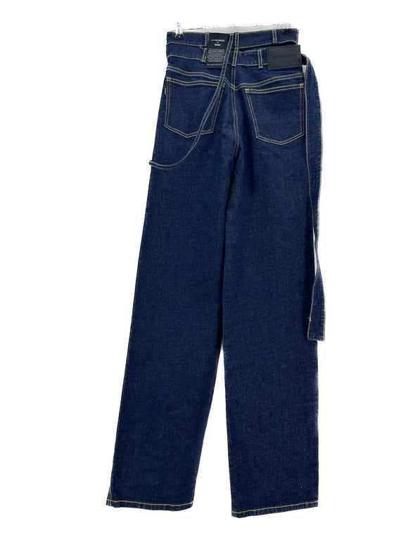 Jean bleu asymétrique