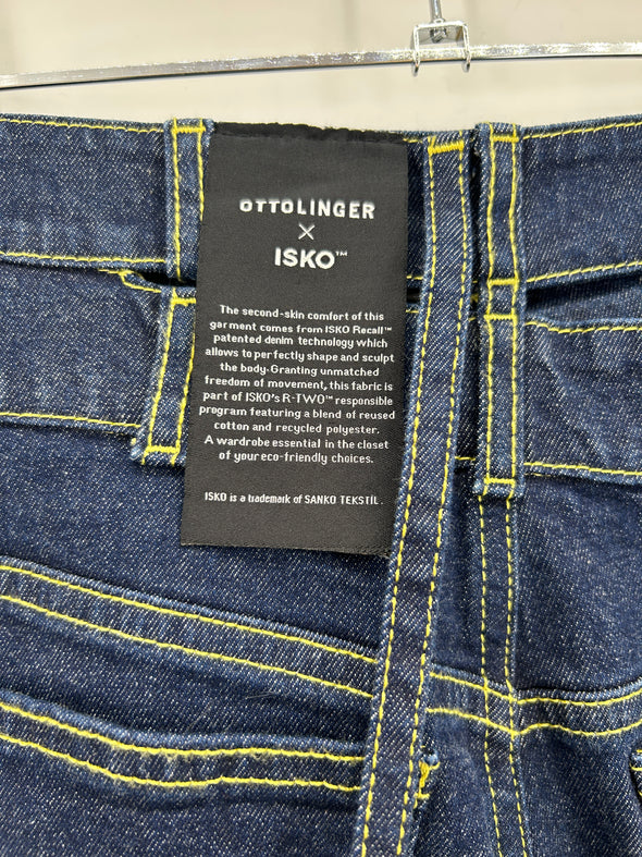 Jean bleu asymétrique
