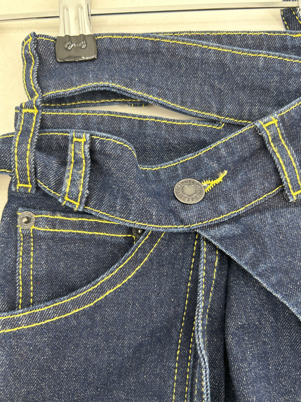 Jean bleu asymétrique