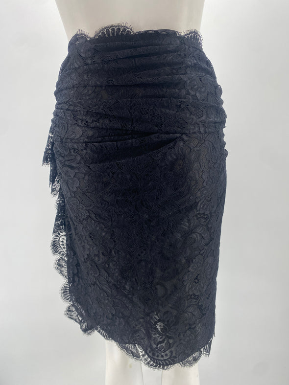 Jupe dentelle noire
