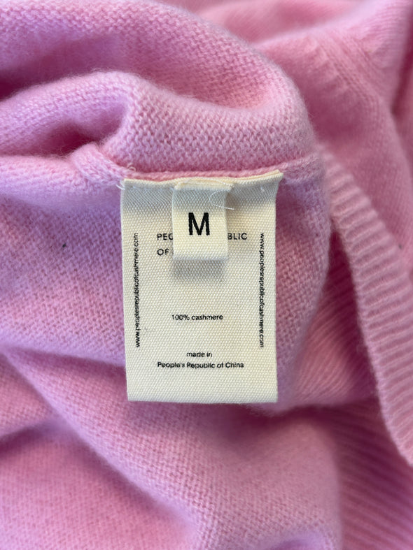 Pull rose en cachemire