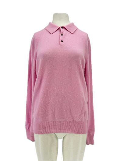 Pull rose en cachemire