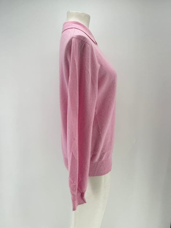 Pull rose en cachemire