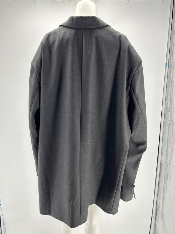 Blazer gris oversize