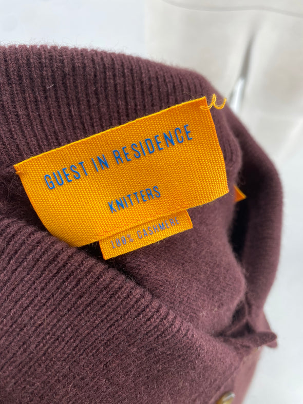 Pull en cachemire marron