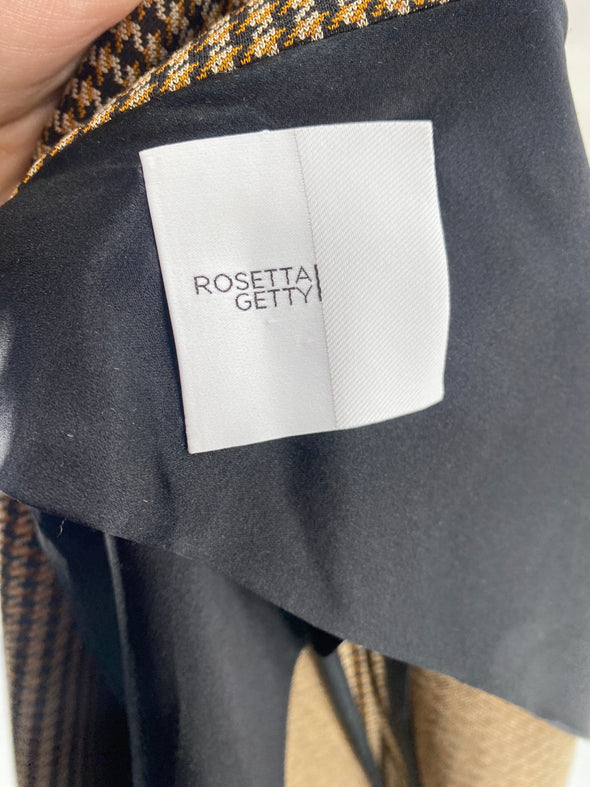 Veste pied de poule beige
