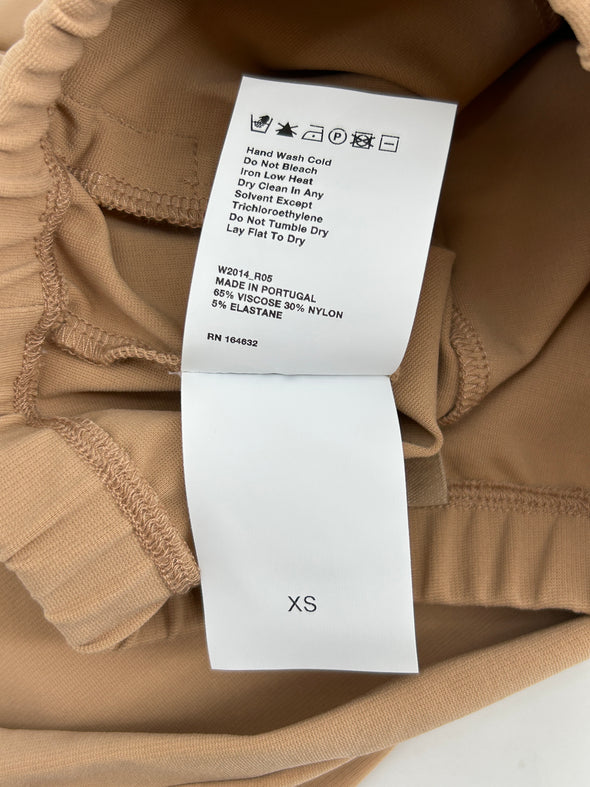 Pantalon slim camel