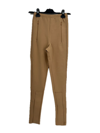 Pantalon slim camel