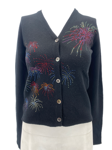 Cardigan noir en cachemire