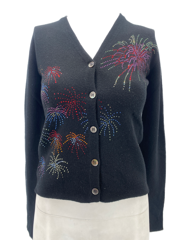 Cardigan noir en cachemire