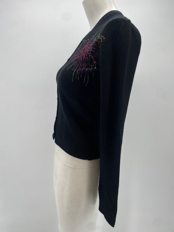 Cardigan noir en cachemire