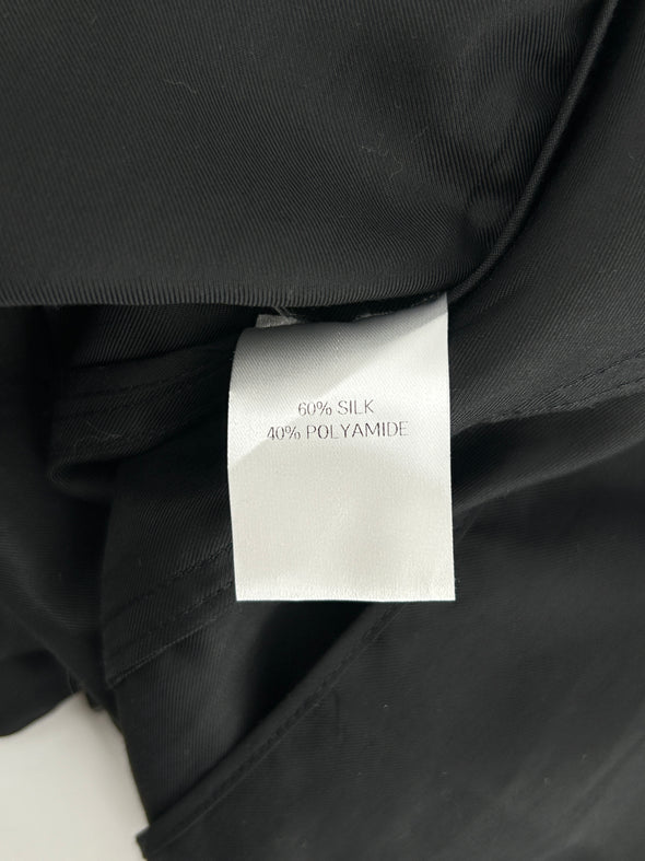 Trench en soie noir