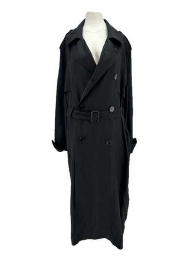 Trench en soie noir