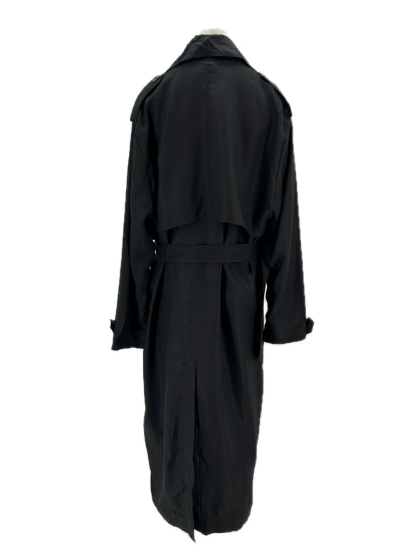 Trench en soie noir
