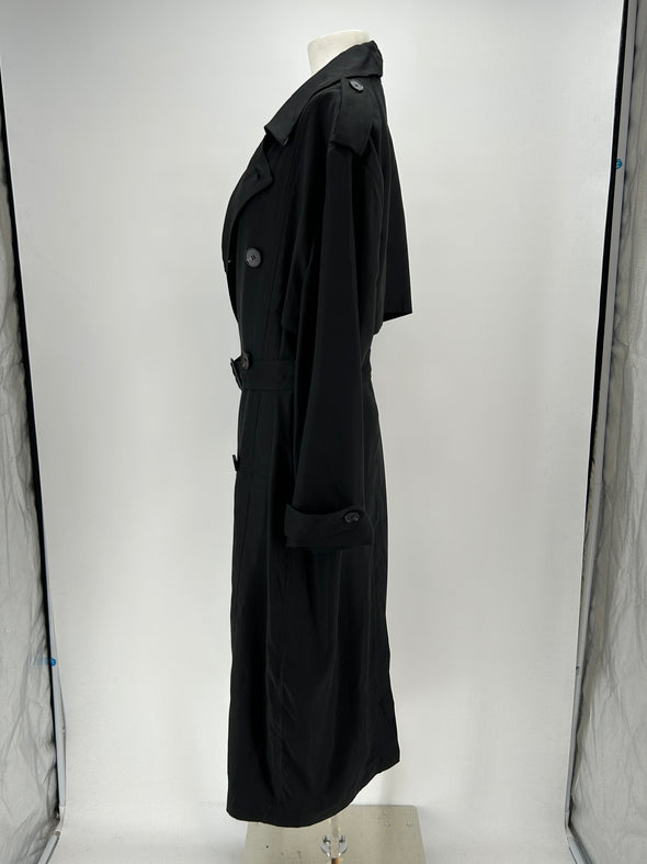 Trench en soie noir