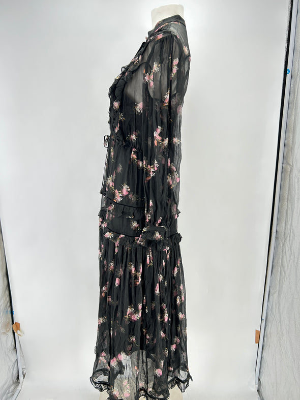 Robe longue noire