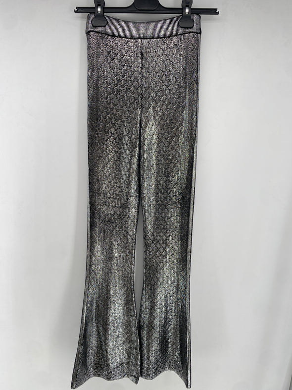 Pantalon évasé à taille haute