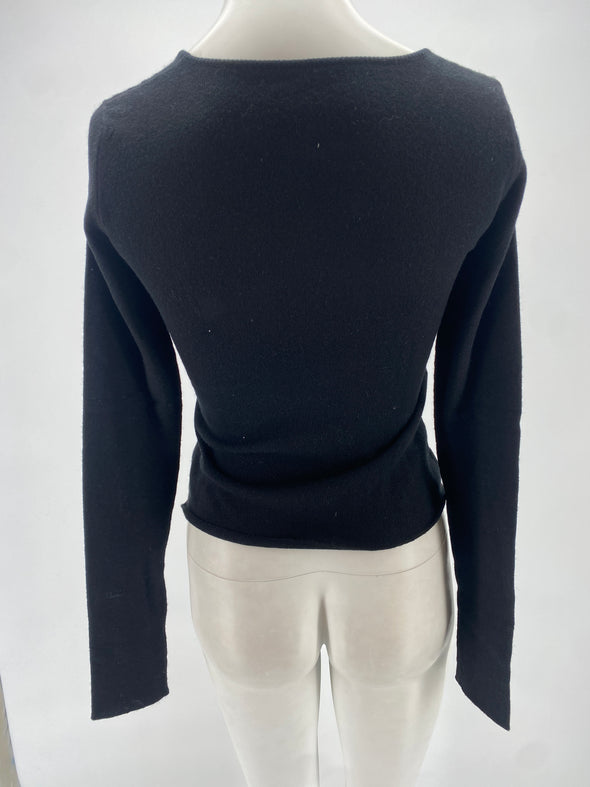 Pull cachemire broderie soleil