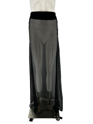 Jupe transparente noire