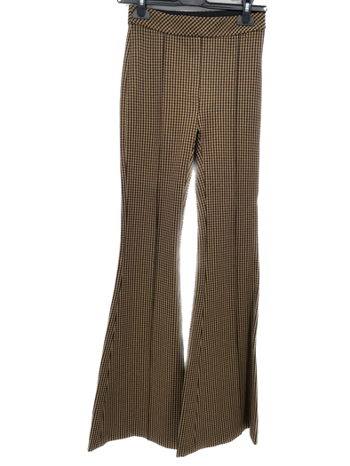 Pantalon pied de poule beige