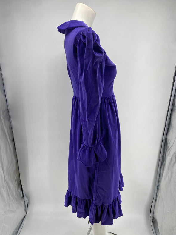 Robe mi-longue violette