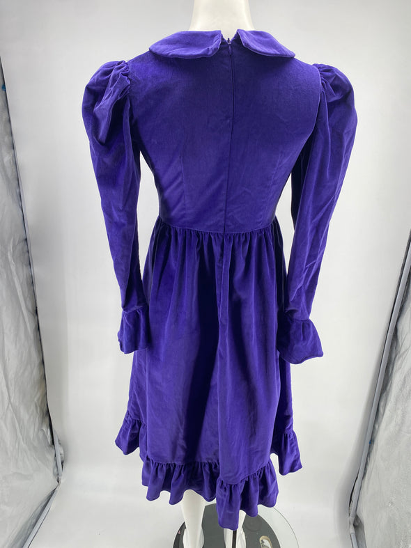 Robe mi-longue violette