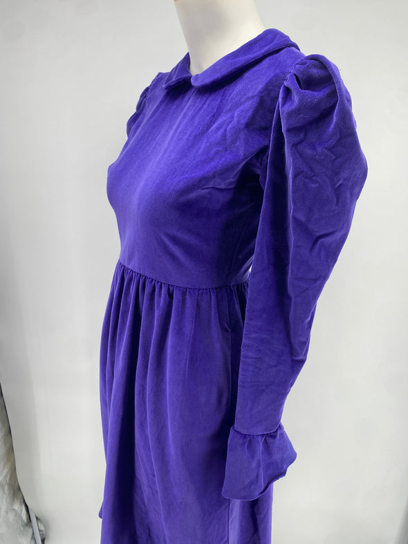 Robe mi-longue violette