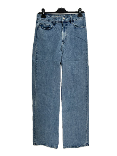 Jean droit bleu