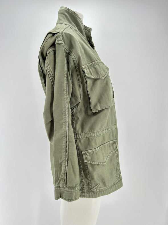Veste en denim kaki