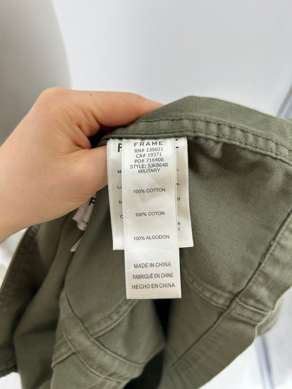 Veste en denim kaki