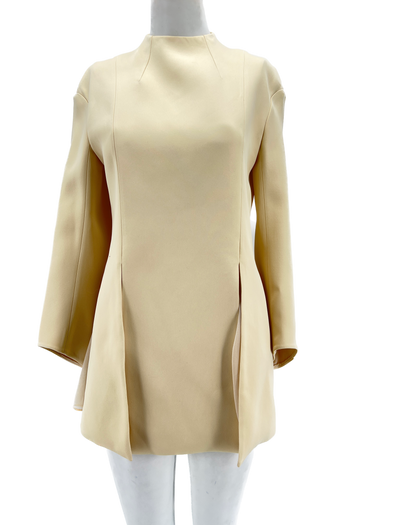 Robe manches "The Mahni" longues blanc cassé